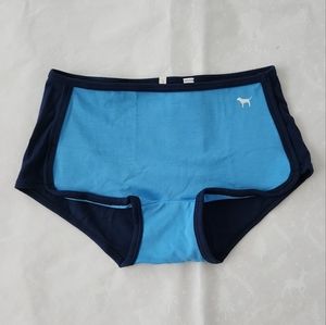 💕🔥NWT PINK Victoria's Secret boyshort panties blue colorblock soft